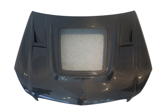Mercedes Benz C-Class C300 C280 W204 Pre-Facelift 2007 2008 2009 2010 2011 with Aftermarket Parts - IMP Style Transperant Tempered Glass Window Hood Carbon Fiber / FRP from Aero Republic