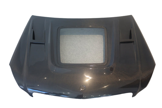 Mercedes Benz C-Class C300 C280 W204 Pre-Facelift 2007 2008 2009 2010 2011 with Aftermarket Parts - IMP Style Transperant Tempered Glass Window Hood Carbon Fiber / FRP from Aero Republic