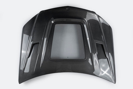 Mercedes Benz C-Class C350 C300 C250 Luxury Sport W204 Facelift 2012 2013 2014 with Aftermarket Parts - IMP Style Transperant Tempered Glass Window Hood Carbon Fiber / FRP from Aero Republic