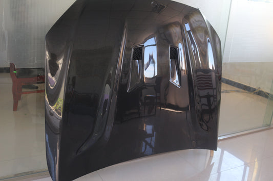 Mercedes Benz C-Class C43 C400 C300 W205 2015 2016 2017 2018 2019 2020 2021 2022 with Aftermarket Parts - Black Series Conversion Style Hood Carbon Fiber from Aero Republic