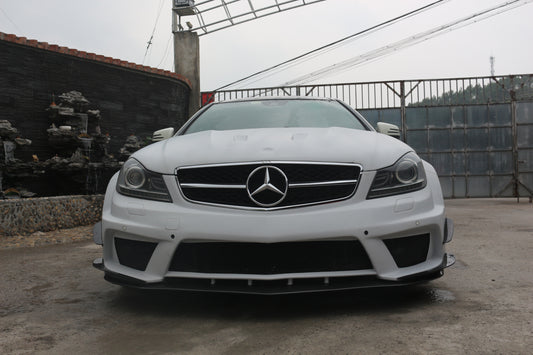 Mercedes Benz C-Class C63 AMG C204 2012 2013 2014 with Aftermarket Parts - Black Series Conversion Style Full Body Kit Carbon Fiber / FRP from Aero Republic