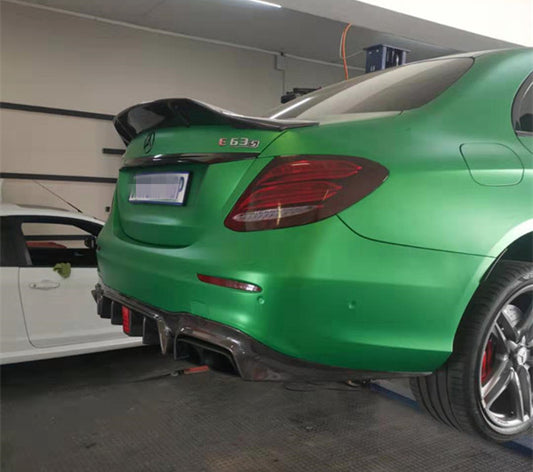 Aero Republic R Style Rear Spoiler for Mercedes Benz E-Class E63S AMG E550 W213 2017-2023 & W238 Sedan Carbon Fiber
