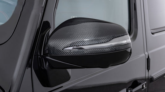 Mercedes Benz G-Class W464 BA06 BA09 G63 G580e G500 G550 G350d 2022-ON with Aftermarket Parts - OE Style Replacement Mirror Caps Pre-preg Carbon Fiber from Aero Republic