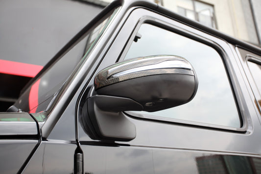 Mercedes Benz G-Class W464 BA06 BA09 G63 G580e G500 G550 G350d 2022-ON with Aftermarket Parts - OE Style Replacement Mirror Caps Pre-preg Carbon Fiber from Aero Republic