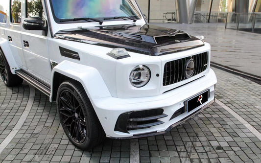 Mercedes Benz G63 AMG G550 W463 W464 2019-ON with Aftermarket Parts - M Style Hood Pre-preg Carbon Fiber / FRP from Aero Republic