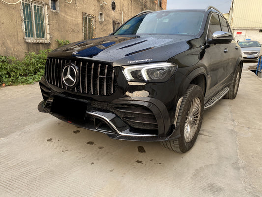Mercedes Benz GLE-Class W167 AMG GLE53 GLE43 GLE350 GLE450 GLE400 GLE580 Pre-Facelift 2020 2021 2022 2023 with Aftermarket Parts - Front Bumper Trim Pre-preg Carbon Fiber from Aero Republic