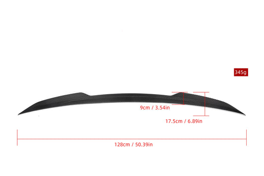 Mercedes Benz S-Class W222 S65 AMG S63 S600 S560 S550 S500e S450 Sedan 2014 2015 2016 2017 2018 2019 2020 with Aftermarket Parts - X Style Rear Lip Spoiler Carbon Fiber from Aero Republic