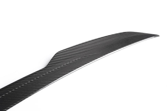 Mercedes Benz S-Class W222 S65 AMG S63 S600 S560 S550 S500e S450 Sedan 2014 2015 2016 2017 2018 2019 2020 with Aftermarket Parts - X Style Rear Lip Spoiler Carbon Fiber from Aero Republic
