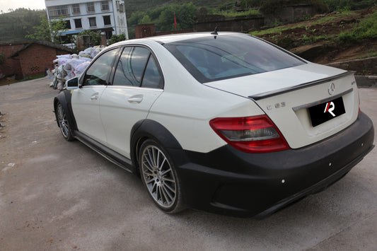 Aero Republic Black Series Conversion Style Full Body Kit for Mercedes Benz W204 C63 AMG 2008-2011 Carbon Fiber / FRP
