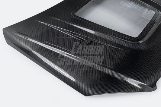 Mercedes Benz W204 C63 AMG 2008 2009 2010 2011 with Aftermarket Parts - IMP Style Hood Bonnet Carbon Fiber / FRP from Aero Republic