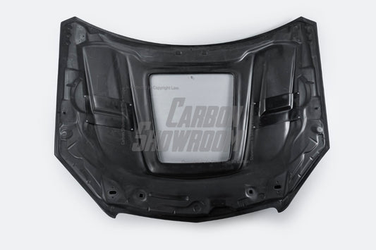 Mercedes Benz W204 C63 AMG 2008 2009 2010 2011 with Aftermarket Parts - IMP Style Hood Bonnet Carbon Fiber / FRP from Aero Republic