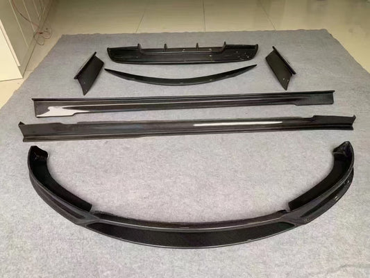Tesla Model S 2nd Gen Late 2016-Early 2021 with Aftermarket Parts - Narrow & Wide Body Full Body Kit Carbon Fiber from Aero Republic