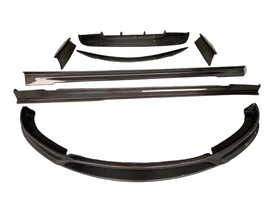 Tesla Model S 2nd Gen Late 2016-Early 2021 with Aftermarket Parts - Narrow & Wide Body Full Body Kit Carbon Fiber from Aero Republic