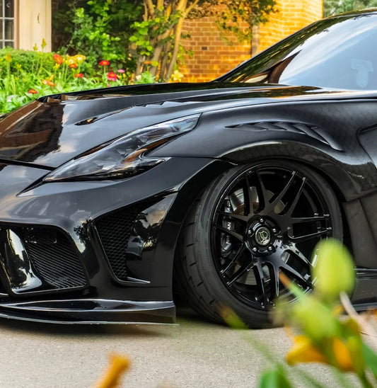 Nissan 370Z Nismo Sport Touring Base Fairlady Z Z34 2009 2010 2011 2012 2013 2014 2015 2016 2017 2018 2019 2020 with Aftermarket Parts - V2 Front Fenders Carbon Fiber from Aero Republic