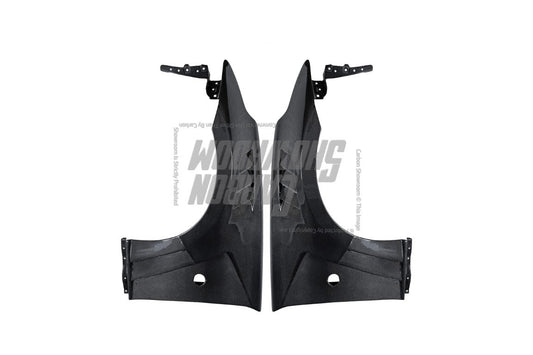 Nissan 370Z Nismo Sport Touring Base Fairlady Z Z34 2009 2010 2011 2012 2013 2014 2015 2016 2017 2018 2019 2020 with Aftermarket Parts - V2 Front Fenders Carbon Fiber from Aero Republic