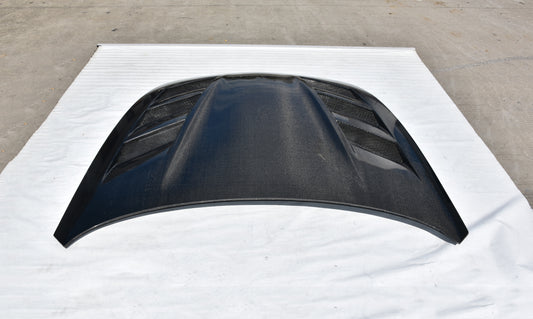 Nissan 370Z Nismo Sport Touring Base Fairlady Z Z34 2009 2010 2011 2012 2013 2014 2015 2016 2017 2018 2019 2020 with Aftermarket Parts - V1 Hood Carbon Fiber/FRP from Aero Republic