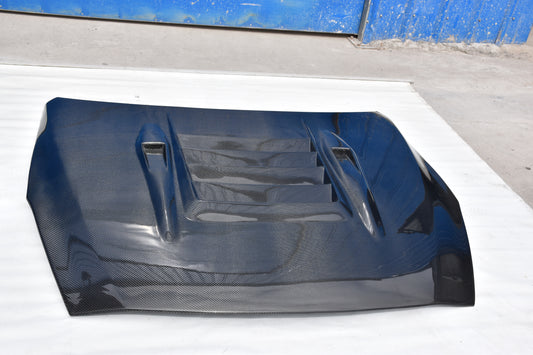 Nissan GTR Nismo T-Spec Premium Pure (for installation on 2008-2016 vehicles, 2017-2024 front bumper is recommended) 2017 2018 2019 2020 2021 2022 2023 2024 with Aftermarket Parts - V1 Hood Carbon Fiber / FRP from Aero Republic