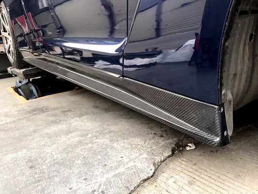 Nissan GTR R35 CBA DBA EBA 2008 2009 2010 2011 2012 2013 2014 2015 2016 2017 2018 2019 2020 2021 2022 2023 2024 with Aftermarket Parts - Zele Style Side Skirts Carbon Fiber from Aero Republic