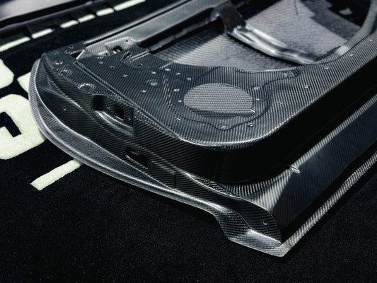 Nissan GTR R35 2017 2018 2019 2020 2021 2022 2023 with Aftermarket Parts - OEM Style Doors Replacement Carbon Fiber from Aero Republic