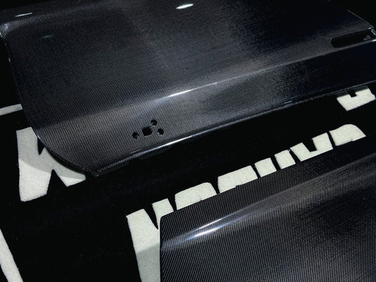 Nissan GTR R35 2017 2018 2019 2020 2021 2022 2023 with Aftermarket Parts - OEM Style Doors Replacement Carbon Fiber from Aero Republic