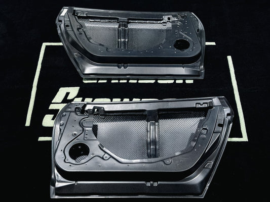 Nissan GTR R35 2017 2018 2019 2020 2021 2022 2023 with Aftermarket Parts - OEM Style Doors Replacement Carbon Fiber from Aero Republic