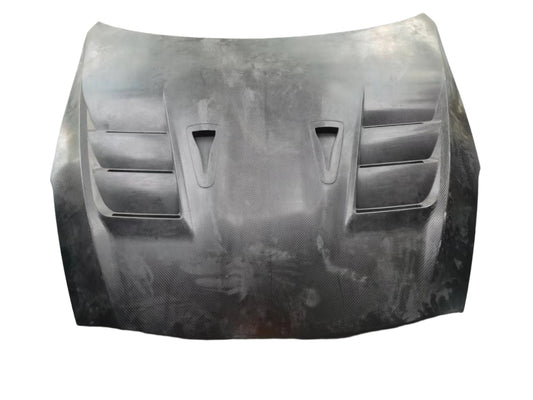 Nissan GTR R35 EBA 2017 2018 2019 2020 2021 2022 2023 2024 (2017+ hood recommended for 2008-2016 model years) with Aftermarket Parts - TS Style Hood Dry Pre-preg Carbon Fiber from Aero Republic