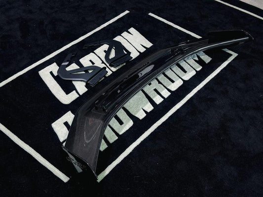 Porsche 718 / 981 / 987 Cayman Base S T GTS R with Aftermarket Parts - GT4RS Style Rear Wing (Aluminum Bracket Included) Pre-preg Carbon Fiber / FRP from Aero Republic