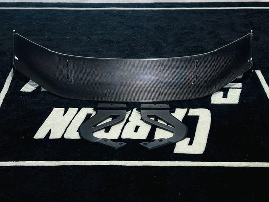 Porsche 718 / 981 Cayman GT4 GT4RS with Aftermarket Parts - GT4RS Style Rear Wing (Aluminum Bracket Included) Pre-preg Carbon Fiber from Aero Republic