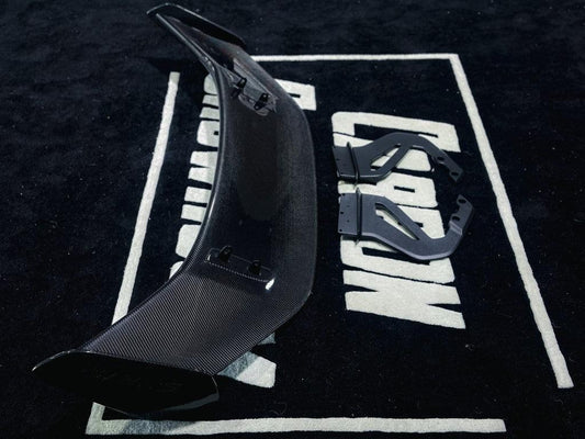 Porsche 718 / 981 / 987 Cayman Base S T GTS R with Aftermarket Parts - GT4RS Style Rear Wing (Aluminum Bracket Included) Pre-preg Carbon Fiber / FRP from Aero Republic