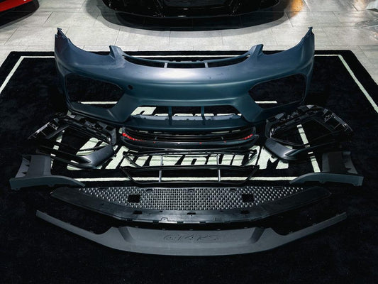 Porsche 718 Boxster & Cayman Base S T GTS with Aftermarket Parts - GT4RS Style Front Bumper PP from Aero Republic