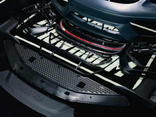 Porsche 718 Boxster & Cayman Base S T GTS with Aftermarket Parts - GT4RS Style Front Bumper PP from Aero Republic