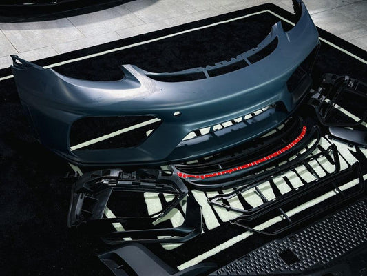 Porsche 718 Boxster & Cayman Base S T GTS with Aftermarket Parts - GT4RS Style Front Bumper PP from Aero Republic