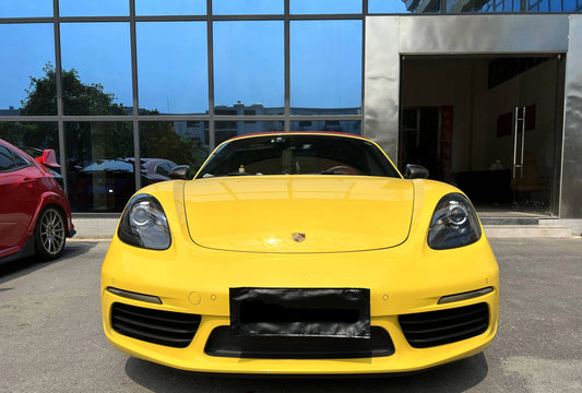 Porsche 718 Boxster & Cayman Base/S/T/GTS Spyder/Spyder RS/GT4/GT4RS LHD (Left Hand Drive) 2016-ON with Aftermarket Parts - OE Style Replacement Mirror Caps Pre-preg Carbon Fiber from Aero Republic