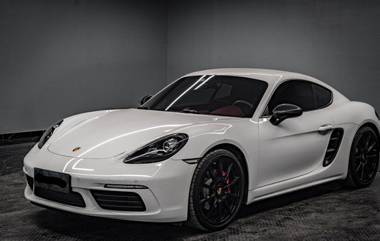 Porsche 718 Boxster & Cayman Base/S/T/GTS Spyder/Spyder RS/GT4/GT4RS LHD (Left Hand Drive) 2016-ON with Aftermarket Parts - OE Style Replacement Mirror Caps Pre-preg Carbon Fiber from Aero Republic