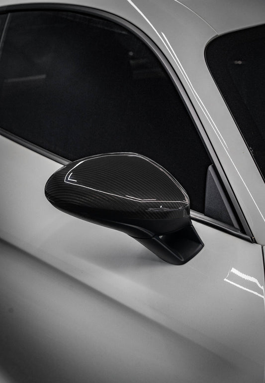 Porsche 718 Boxster & Cayman Base/S/T/GTS Spyder/Spyder RS/GT4/GT4RS LHD (Left Hand Drive) 2016-ON with Aftermarket Parts - OE Style Replacement Mirror Caps Pre-preg Carbon Fiber from Aero Republic