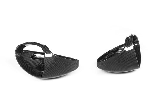 Porsche 718 Boxster & Cayman Base/S/T/GTS Spyder/Spyder RS/GT4/GT4RS LHD (Left Hand Drive) 2016-ON with Aftermarket Parts - OE Style Replacement Mirror Caps Pre-preg Carbon Fiber from Aero Republic