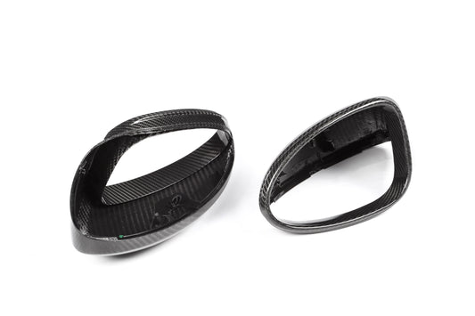 Porsche 718 Boxster & Cayman Base/S/T/GTS Spyder/Spyder RS/GT4/GT4RS LHD (Left Hand Drive) 2016-ON with Aftermarket Parts - OE Style Replacement Mirror Caps Pre-preg Carbon Fiber from Aero Republic