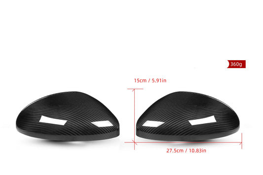 Porsche 718 Boxster & Cayman Base/S/T/GTS Spyder/Spyder RS/GT4/GT4RS LHD (Left Hand Drive) 2016-ON with Aftermarket Parts - OE Style Replacement Mirror Caps Pre-preg Carbon Fiber from Aero Republic