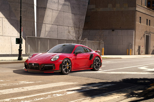 Porsche 911 992.1 Carerra Base/S/T/4/4S/Targa 4/ Targa 4S/GTS/GT3/Turbo/Turbo S 2020 2021 2022 2023 2024 & 911 992.2 Carerra Base/S/T/4/4S/Targa 4/ Targa 4S/GTS/Turbo/Turbo S 2025-ON with Aftermarket Parts - T-ART Style Front Bumper Carbon Fiber from Aero Republic