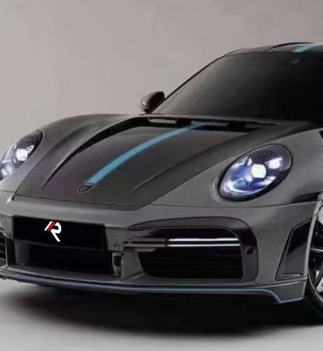 Porsche 911 992.1 Carerra Base/S/T/4/4S/Targa 4/ Targa 4S/GTS/GT3/Turbo/Turbo S 2020 2021 2022 2023 2024 & 911 992.2 Carerra Base/S/T/4/4S/Targa 4/ Targa 4S/GTS/Turbo/Turbo S 2025-ON with Aftermarket Parts - TC Sting GTR Style Hood Carbon Fiber from Aero Republic