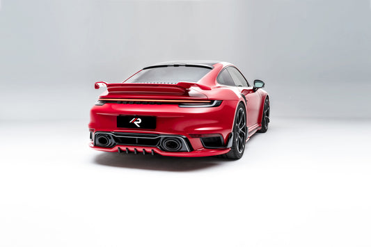 Porsche 911 992.1 Carerra Base/S/T/4/4S/Targa 4/ Targa 4S/GTS/Turbo/Turbo S 2020 2021 2022 2023 2024 & 911 992.2 Carerra Base/S/T/4/4S/Targa 4/ Targa 4S/GTS/Turbo/Turbo S 2025-ON with Aftermarket Parts - T-ART Style Rear Roof Spoiler Carbon Fiber from Aero Republic