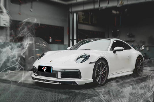 Porsche 911 992.1 Carerra Base/S/T/4/4S/Targa 4/ Targa 4S (for non-aerokit version bumpers) 2020 2021 2022 2023 2024 with Aftermarket Parts - T-ART Style Front Lip Carbon Fiber from Aero Republic