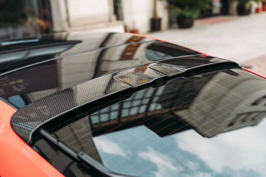 Porsche 911 992.1 Carerra Base/S/T/4/4S/Targa 4/ Targa 4S GTS 2020 2021 2022 2023 2024 with Aftermarket Parts - T-ART Style Rear Roof Spoiler Carbon Fiber from Aero Republic