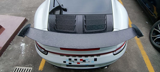 Porsche 911 992.1 Carerra Base/S/T/4/4S/Targa 4/ Targa 4S/GTS 2020 2021 2022 2023 2024 with Aftermarket Parts - TC Sting GTR Style Rear Spoiler Wing & Rear Spoiler Deck Lid Carbon Fiber from Aero Republic