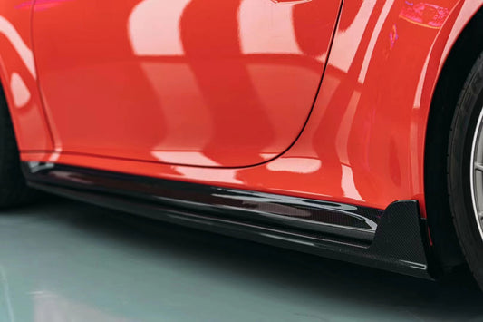 Porsche 911 992.1 Carerra Base/S/T/4/4S/Targa 4/ Targa 4S GTS 2020 2021 2022 2023 2024 with Aftermarket Parts - T-ART Style Side Skirts Carbon Fiber from Aero Republic