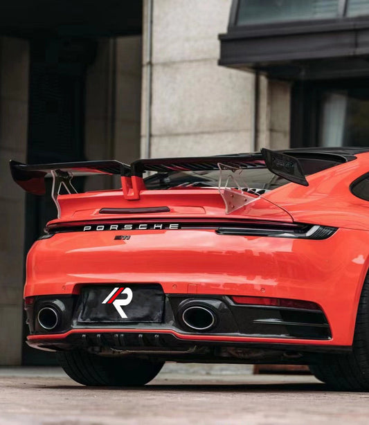 Porsche 911 992.1 Carerra Base/S/T/4/4S/Targa 4/ Targa 4S (for non-aerokit version bumpers) 2020 2021 2022 2023 2024 with Aftermarket Parts - T-ART Style Rear Diffuser Carbon Fiber from Aero Republic