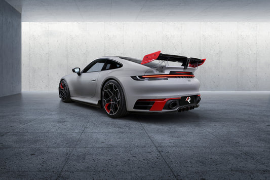 Porsche 911 992.1 Carerra Base/S/T/4/4S/Targa 4/Targa 4S/GTS 2020 2021 2022 2023 2024 with Aftermarket Parts - Rear Lip Spoiler Carbon Fiber / FRP from Aero Republic