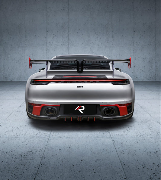 Aero Republic Rear Diffuser for Porsche 911 992.1 Carrera Base/S/T/4/4S/Targa 4/Targa 4S 2020-2024 Carbon Fiber/FRP