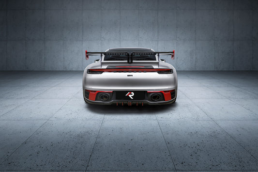 Porsche 911 992.1 Carerra Base/S/T/4/4S/Targa 4/Targa 4S/GTS 2020 2021 2022 2023 2024 with Aftermarket Parts - Rear Lip Spoiler Carbon Fiber / FRP from Aero Republic