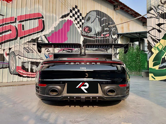 Porsche 911 992.1 Carerra Base/S/T/4/4S/Targa 4/Targa 4S/GTS 2020 2021 2022 2023 2024 with Aftermarket Parts - Rear Lip Spoiler Carbon Fiber / FRP from Aero Republic